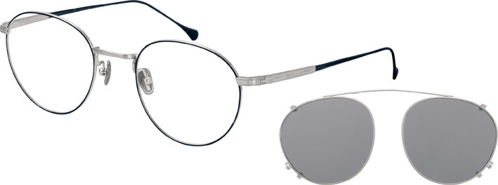 Minamoto MN31006F AY 50 handcrafted Japanese optical glasses frame with magnetic clip-on at Hirocon Singapore