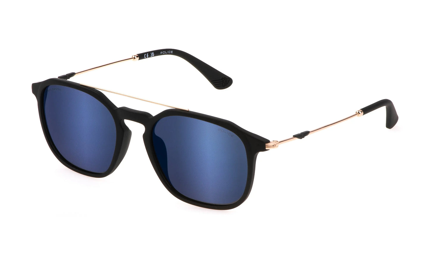 Police SPLL76 sunglass modern masculine urban polarized alloy sunglasses for men driving at Hirocon Singapore
