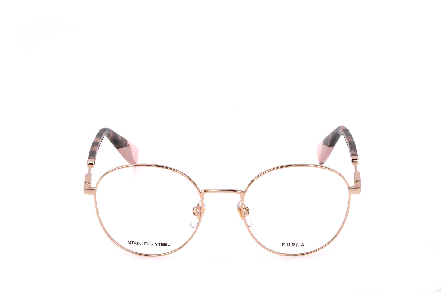 Furla VFU639 luxury optical frame elegant contemporary acetate metal glasses frames for women at Hirocon Singapore