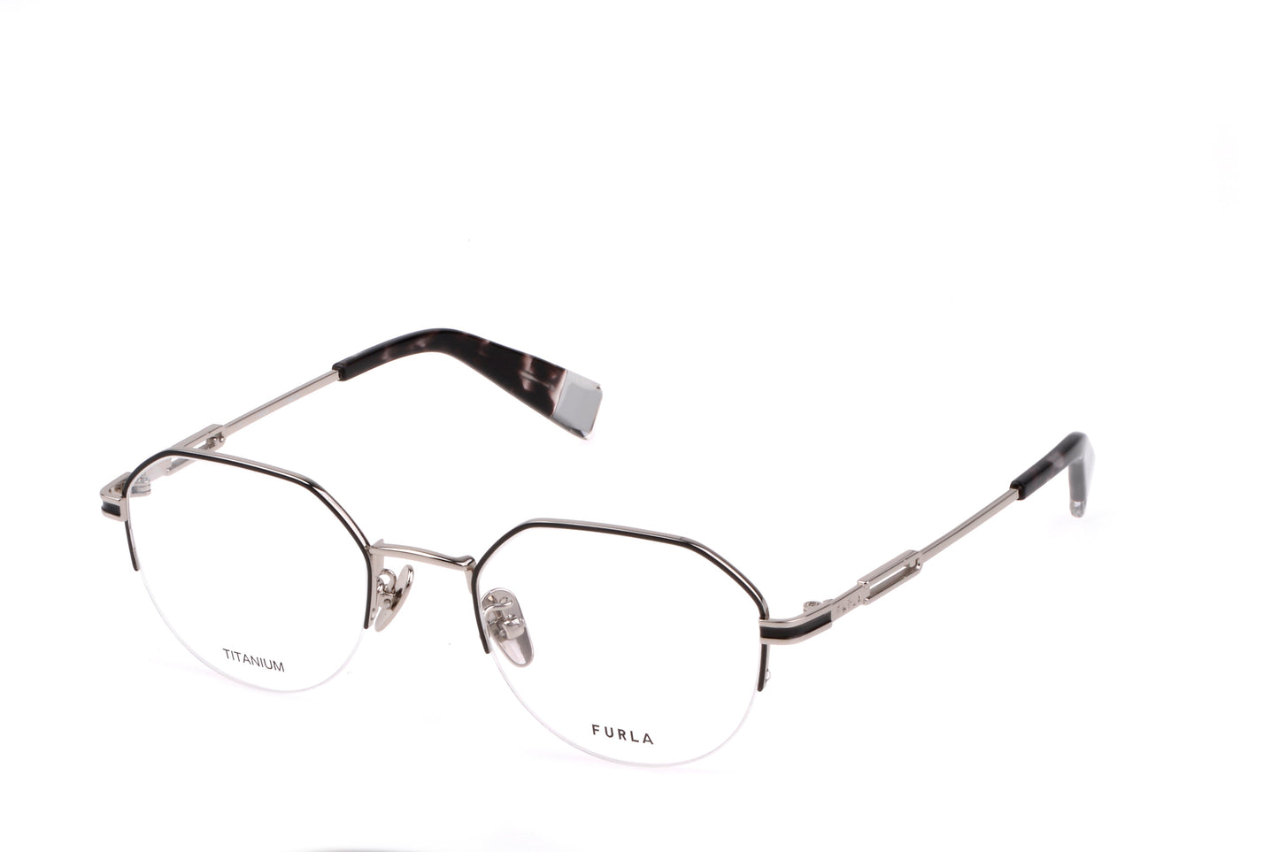 Furla VFU704J eyewear frame elegant rectangle acetate glasses frames with J series Asian fit for women at Hirocon SG