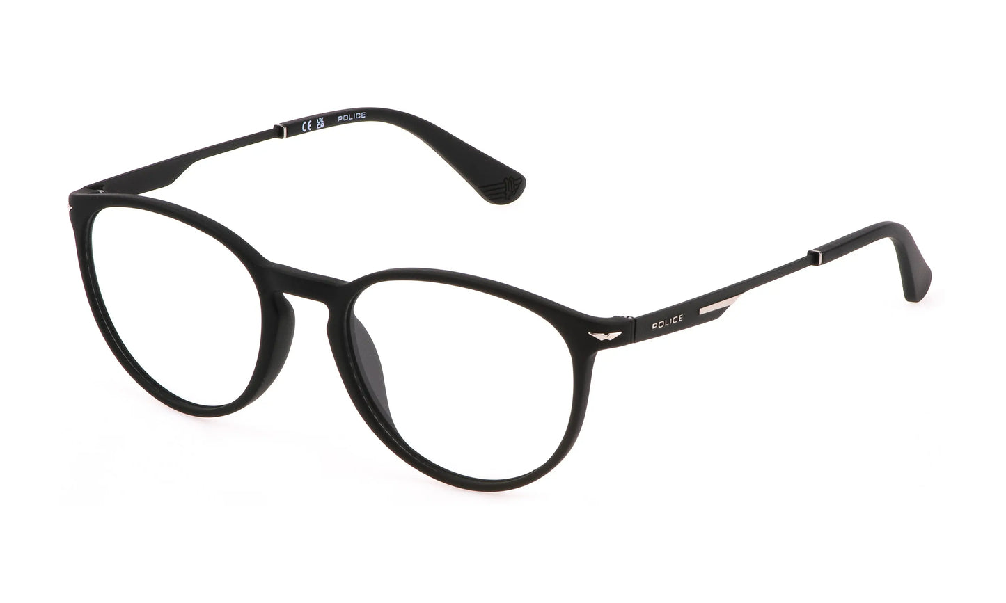 Police VPLL63 optical frame modern masculine acetate metal glasses frames for professional men at Hirocon Singapore