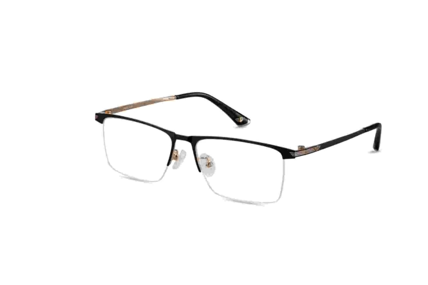 Police VPLN05K optical frame modern masculine rectangle acetate metal glasses frames for professional men at Hirocon SG
