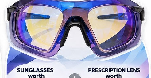 Bold Blue sports sunglasses