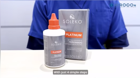 Menicon Soleko Platinum preservative-free hydrogen peroxide solution for deep cleaning Ortho-K, RGP, and soft contact lenses