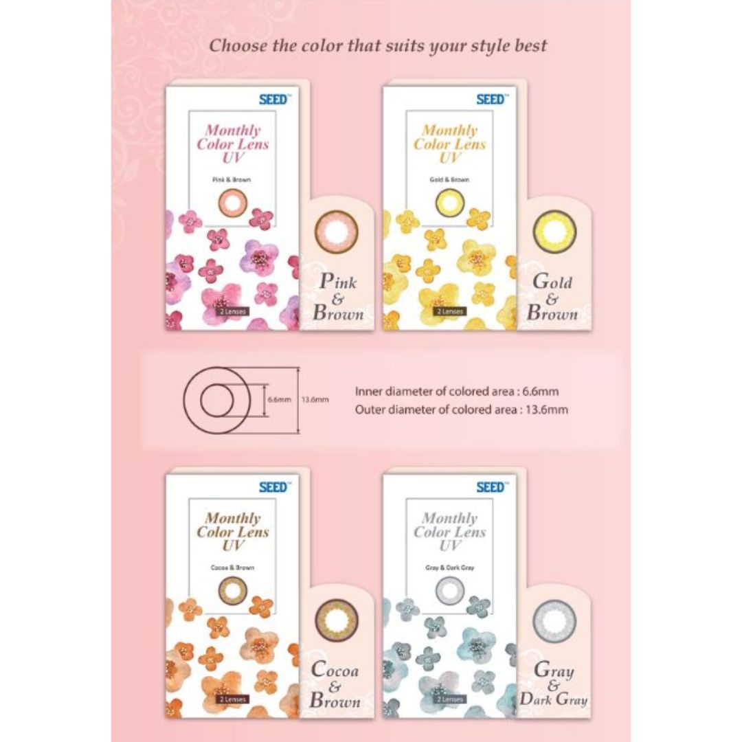 Seed Monthly Colour Lens UV (BUY 3 GET 1 FREE)