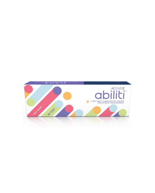 Acuvue Abiliti 1 day daily disposable myopia control lenses for children eye care at Hirocon Singapore clinics