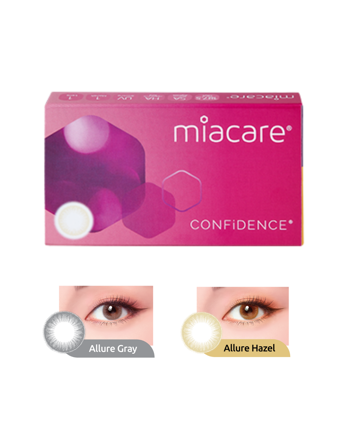 Miacare Confidence Monthly (Classic/ Dazzle/ Flash/ Elusive/ Gaze/ Allure) (4 BOX PROMO)