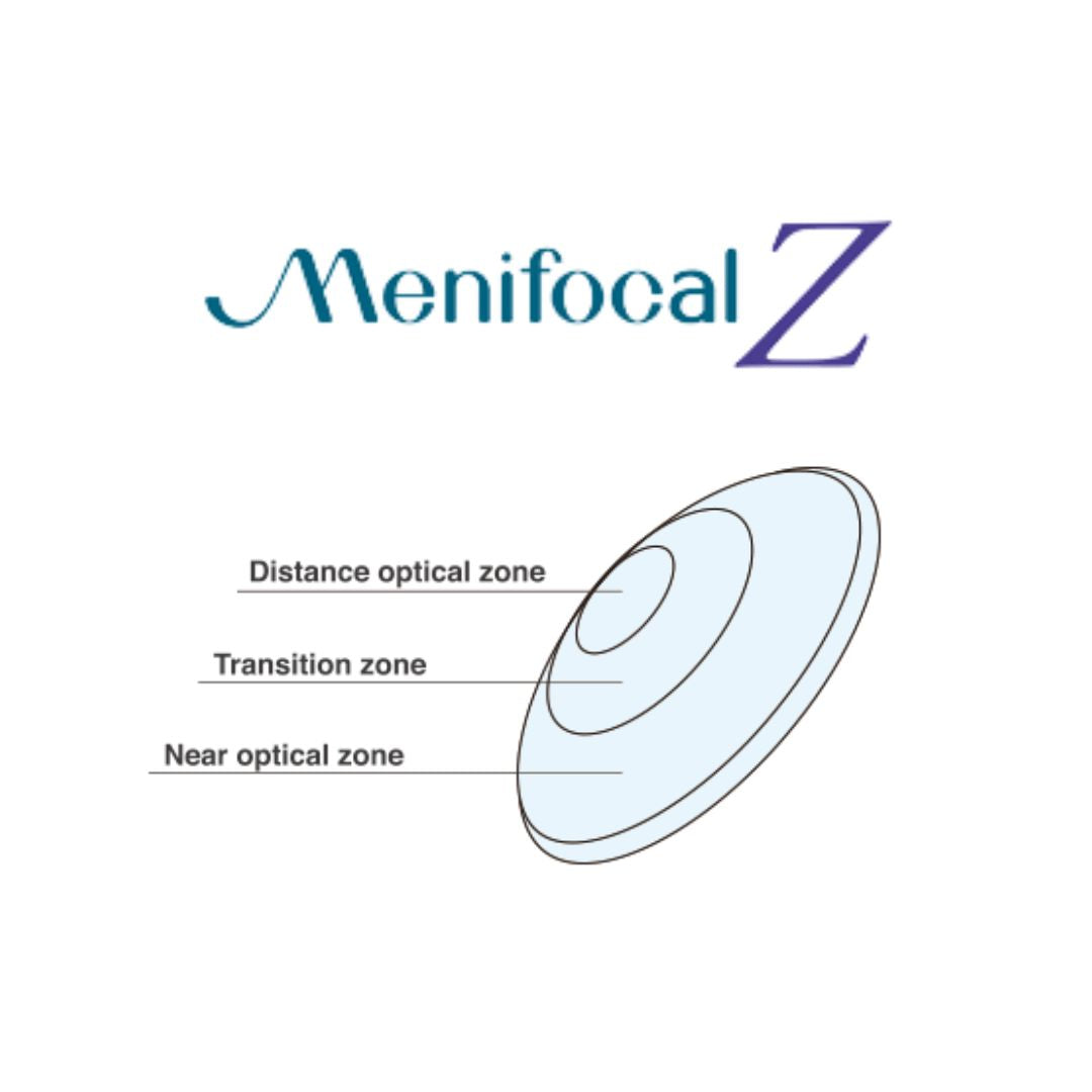 Menifocal Z multifocal RGP contact lens per piece for presbyopia correction with alternating vision at Hirocon Singapore