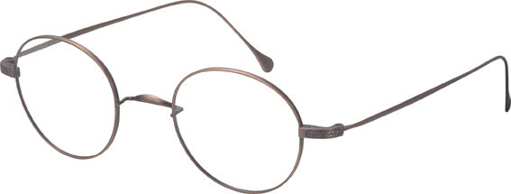 Minamoto MN31003 AW 45 Japanese titanium frame with classic round minimalist design unisex glasses at Hirocon Singapore