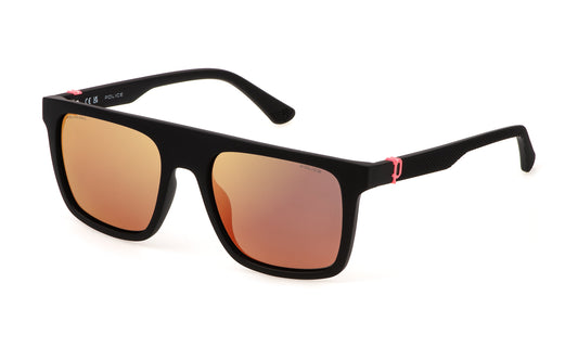 Police SPLF61 U28R Italian designer sunglasses with unisex sleek matte urban style for summer look at Hirocon Singapore