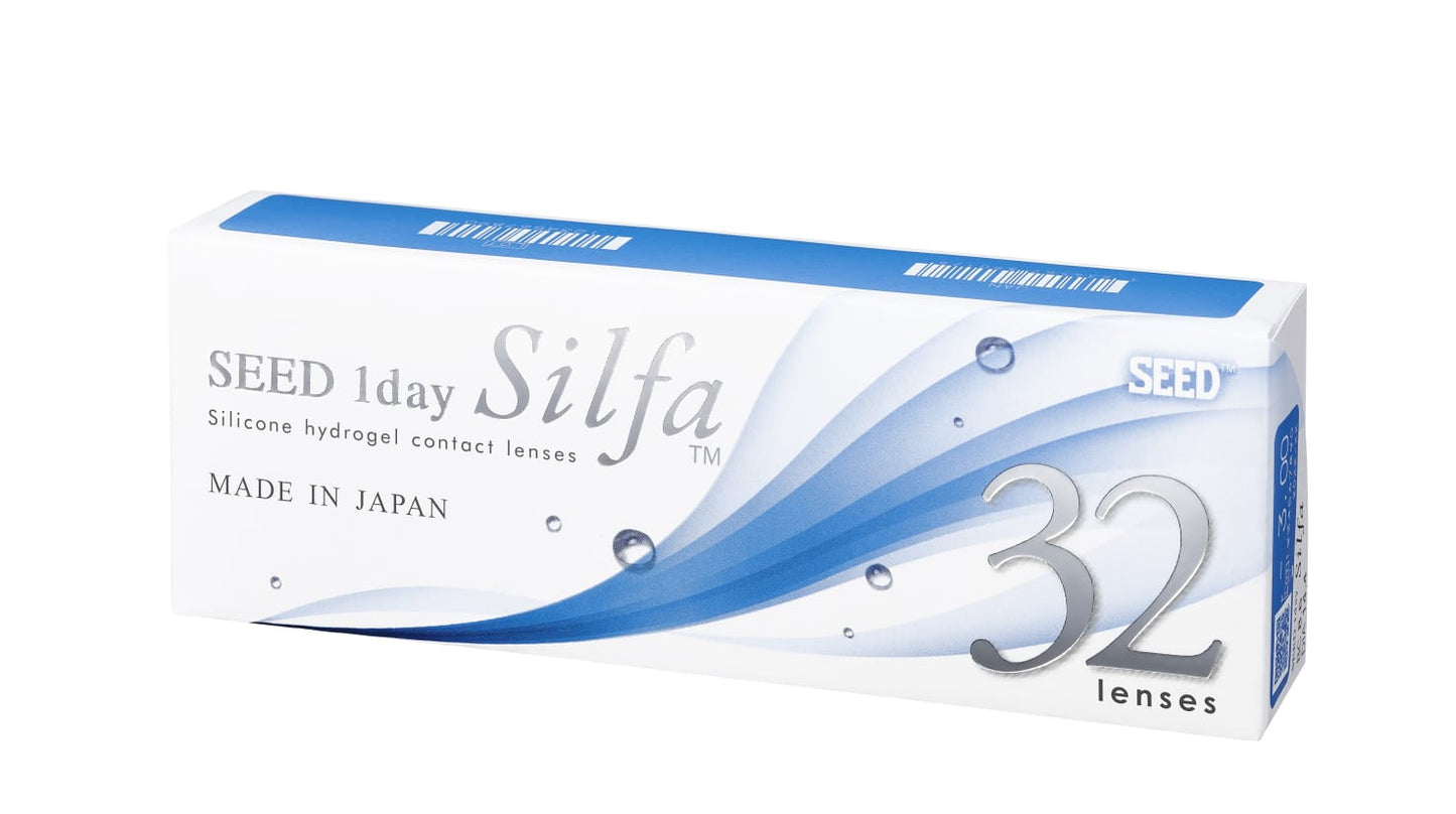 SEED 1day Silfa daily disposable silicone hydrogel contact lenses for dry eyes available at Hirocon SG