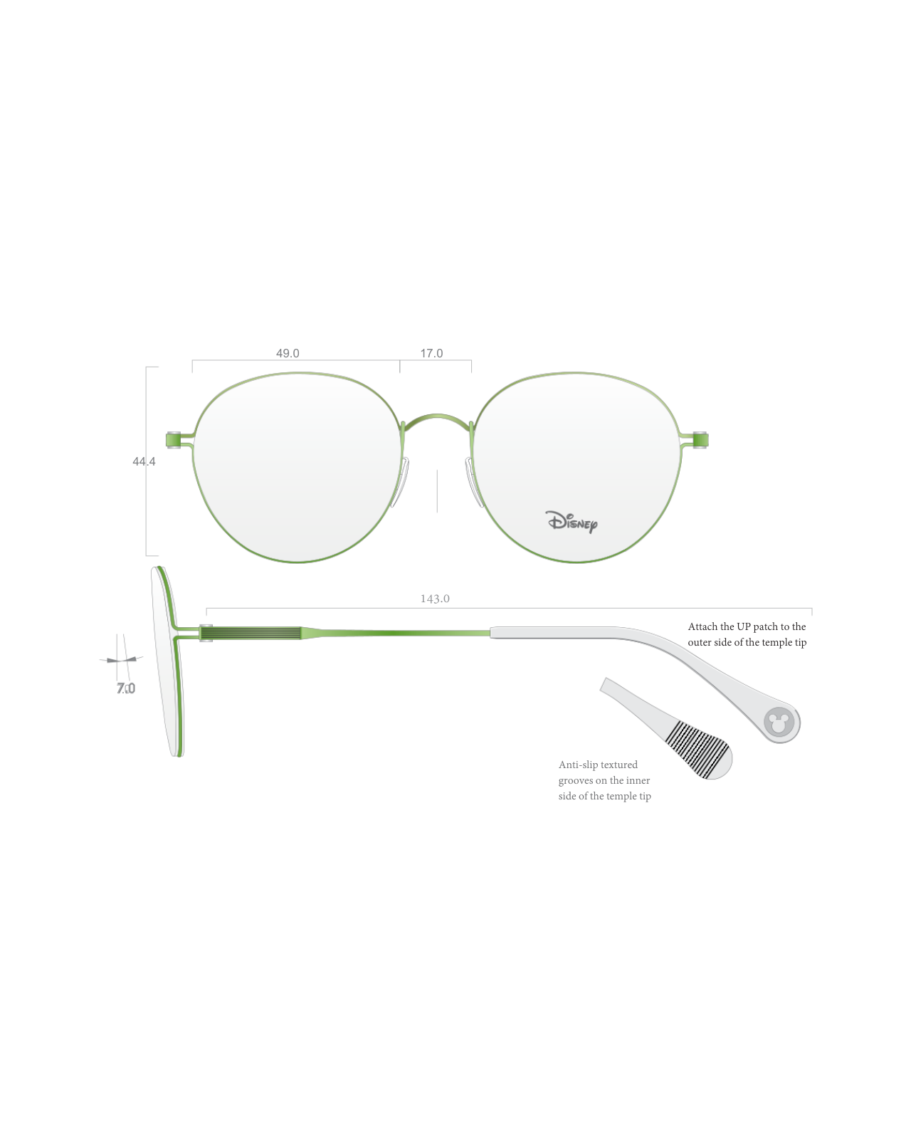 DST3809 (FREE frame with any Disney™ Ophthalmic lens or Myopia package purchased) Disney™