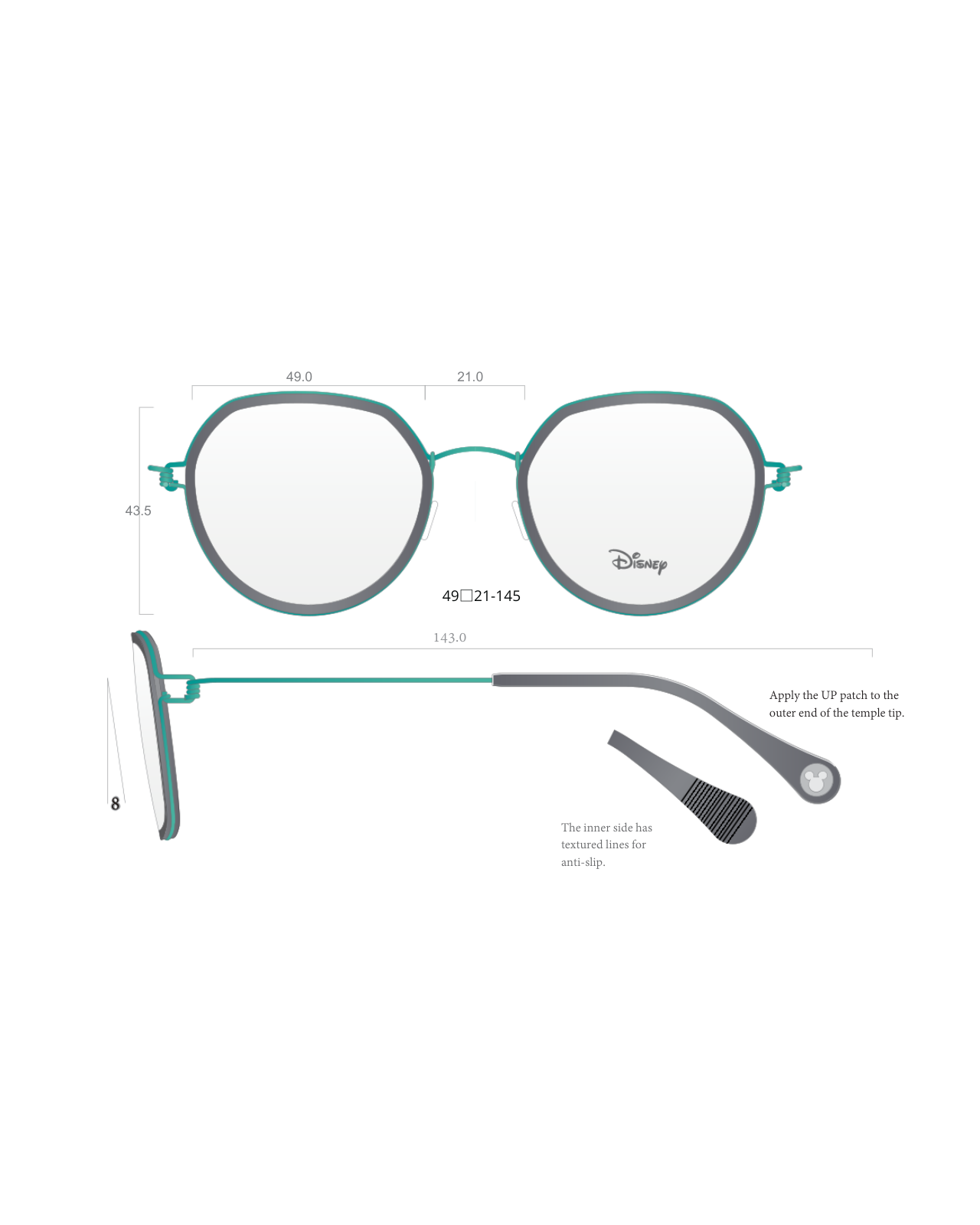 DST3812 (FREE frame with any Disney™ Ophthalmic lens or Myopia package purchased)