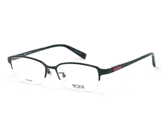 TUMI VTU060K 0530 54 Asian Fit matte black business frame with unisex professional glasses design at Hirocon Singapore