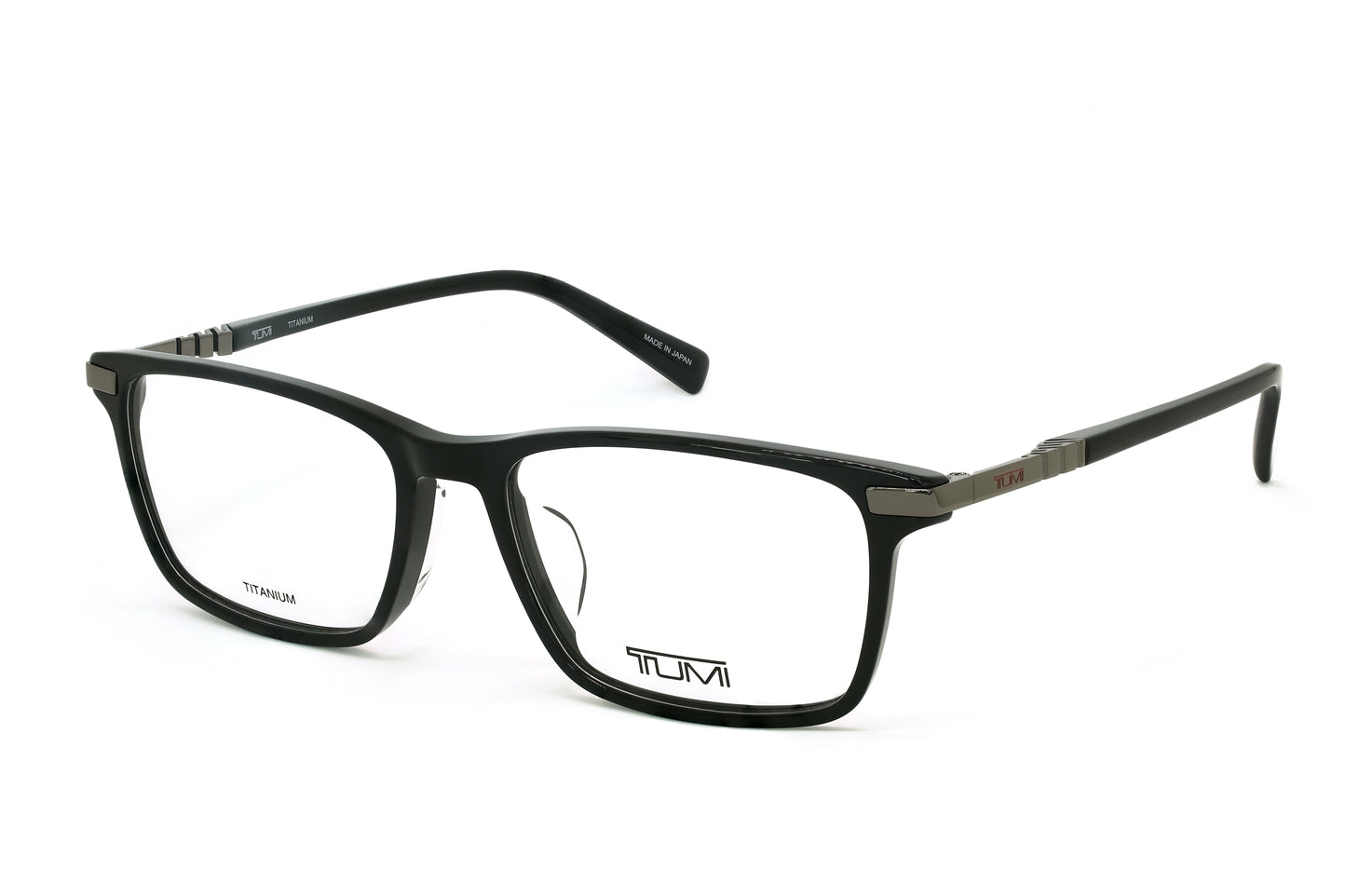 TUMI VTU077K 54 premium titanium unisex business professional eyewear frame with sleek minimalist design at Hirocon Singapore