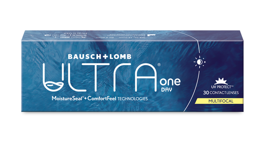 Ultra Oneday Multifocal daily contact lenses for presbyopia vision correction at Hirocon Singapore