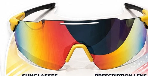 Yellow Black sports sunglasses